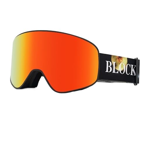 FREVEX Ski Brille Damen, Anti Fog UV Schutzbrille Motorradbrillen, Outdoor Aktivitäten Skifahren Radfahren Snowboard, Ski(Multicolor 3) von FREVEX