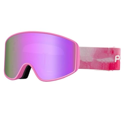 FREVEX Ski Brille Damen, Schneebrille UV-Schutz Skibrille, Skibrille für Skifahren Motorrad Fahrrad Skaten, Ski(Multicolor 3) von FREVEX