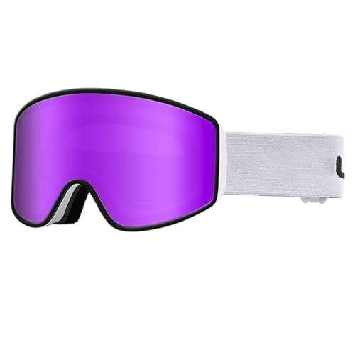 FREVEX Ski Brille Damen, Schneebrille UV-Schutz Skibrille, Skibrille für Skifahren Motorrad Fahrrad Skaten, Ski(Multicolor 4) von FREVEX