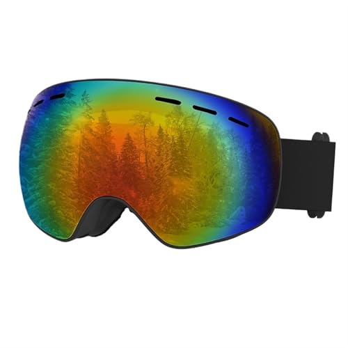 FREVEX Ski Snowboard Brille, Anti Beschlag über der Brille Winter Schneebrille, Skibrille für Skifahren Motorrad Fahrrad Skaten, Ski(Multicolor 3) von FREVEX