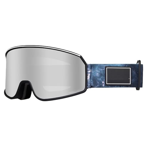 FREVEX Ski Snowboard Brille, Anti-Nebel Snowboard Brille Ski Goggles, Skibrille für Skifahren Motorrad Fahrrad Skaten, Ski(Gray) von FREVEX