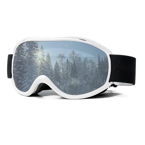 FREVEX Skibrille Herren Damen, UV-Schutz Snowboard Brille Anti-Beschlag, Helmkompatible Ski Goggles zum Skifahren, Ski(Multicolor) von FREVEX