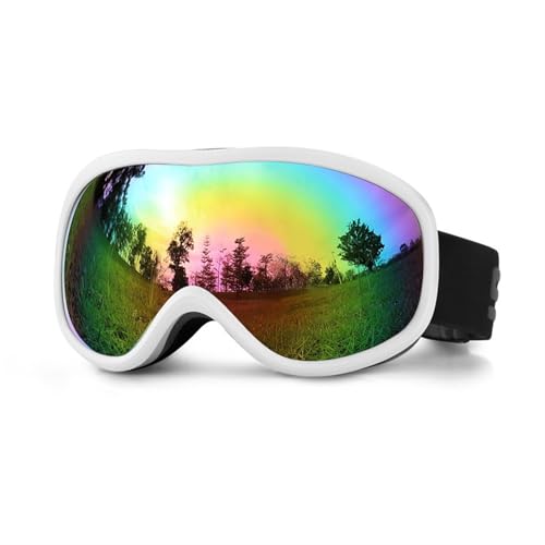 FREVEX Skibrille Herren Damen, UV-Schutz Snowboard Brille Anti-Beschlag, Helmkompatible Ski Goggles zum Skifahren, Ski(Multicolor 17) von FREVEX