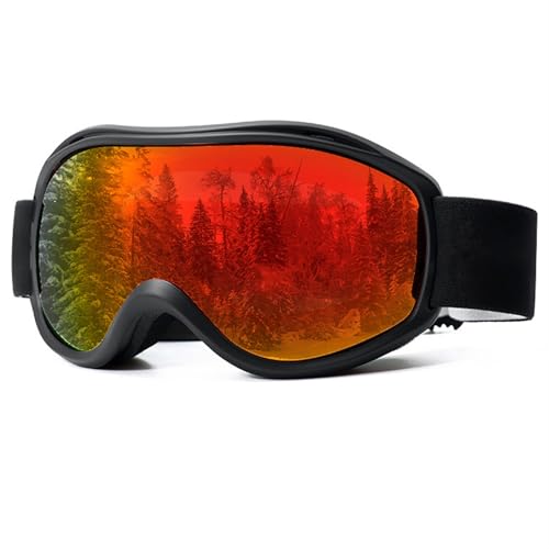 FREVEX Skibrille Herren Damen, UV-Schutz Snowboard Brille Anti-Beschlag, Helmkompatible Ski Goggles zum Skifahren, Ski(Multicolor 4) von FREVEX