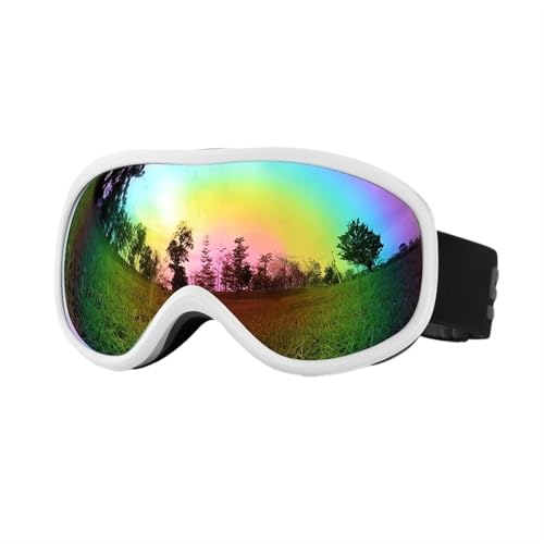 FREVEX Skibrille Herren Damen, UV-Schutz Snowboard Brille Anti-Beschlag, Helmkompatible Ski Goggles zum Skifahren, Ski(Multicolor 7) von FREVEX