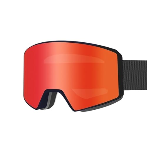 FREVEX Snowboardbrille, Anti Fog UV Schutzbrille Motorradbrillen, Helmkompatible Ski Goggles zum Skifahren, Ski(Multicolor 10) von FREVEX