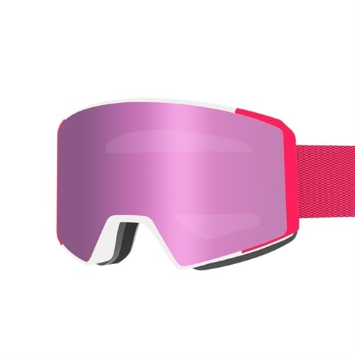 FREVEX Snowboardbrille, Anti Fog UV Schutzbrille Motorradbrillen, Helmkompatible Ski Goggles zum Skifahren, Ski(Multicolor 8) von FREVEX