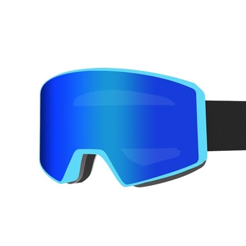 FREVEX Snowboardbrille, Anti Fog UV Schutzbrille Motorradbrillen, Helmkompatible Ski Goggles zum Skifahren, Ski(Multicolor 9) von FREVEX