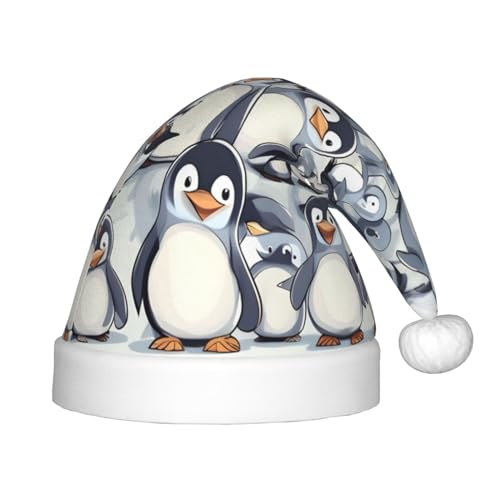 FRGMNT Niedliche Baby-Pinguin-Skizzenmütze für Kinder, Weihnachtsmütze für Jungen, Mädchen, Party, Weihnachtsmütze von FRGMNT