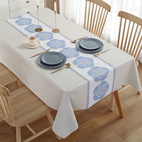 FRINZA Rechteckige Tischdecken Esstischdecken Rechteckige Tischdecke wasserdichte und ölfeste Tischdecke Home Wedding Dekorationstisch Abdeckung Nappe de Table Nappe(2,140x140cm) von FRINZA