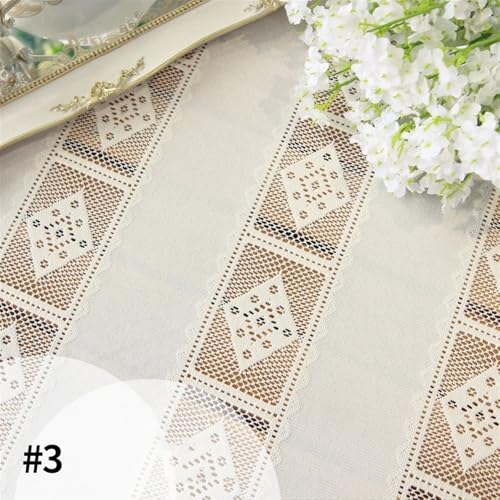 FRINZA Spitzen-esstischdecke Weiße Spitze Esstisch Tuch Tisch Abdeckung Esstisch Abdeckung Hochzeit Party Decor Schreibtisch Abdeckungen Wohnzimmer Desktop Decor 가리개 천(S7 Table Cloth,60x60cm) von FRINZA