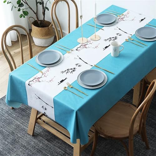 Rechteckige Tischdecken Esstischdecken Rechteckige Esstisch Tuch im nordischen Stil for Tisch, Hochzeit, Dekoration, wasserdicht, fleckenabweisend, for Esstische, Couchtische, Tischdecke(12,100x160cm) von FRINZA