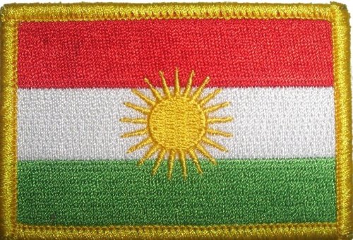 Kurdistan Aufbügler Aufnäher Patch ca. 8 x 5,5cm - FRIP -Versand® von FRIP –Versand