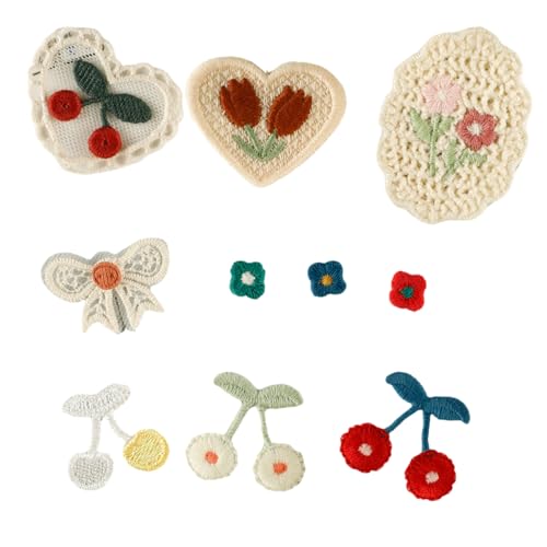 10 Stück Blumen Aufnäher / Bügelbilder Herz bestickte Flicken Reparatur Flicken Nähen Flicken für Rucksäcke Dekoration 10 Stück Blumen Aufnäher / Bügelbilder Herz bestickte Flicken Reparatur Flicken Nähen Flicken für Rucksäcke Dekoration von FROMCEO