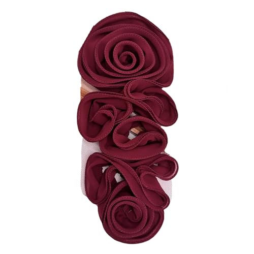 30 cm Blumen-Applikation mit plissierten Designs für handgefertigte Hochzeitskleider, zum Nähen von Kleidern und Schals, Mützen, zum Aufnähen von Flicken 30 cm Blumen-Applikation mit plissierten Designs für handgefertigte Hochzeitskleider, zum Nähen von Kleidern und Schals, Mützen, zum Aufnähen von Flicken von FROMCEO