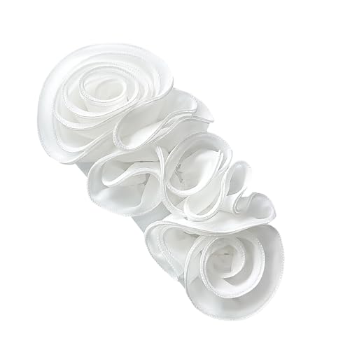 30 cm Blumen-Applikation mit plissierten Designs für handgefertigte Hochzeitskleider, zum Nähen von Kleidern und Schals, Mützen, zum Aufnähen von Flicken 30 cm Blumen-Applikation mit plissierten Designs für handgefertigte Hochzeitskleider, zum Nähen von Kleidern und Schals, Mützen, zum Aufnähen von Flicken von FROMCEO