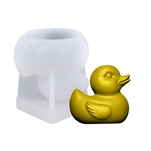 3D-Cartoon-Ente, Epoxidharz, Gips, Silikon von FROMCEO