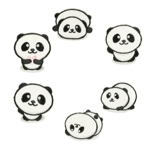 6 Stück bestickte Aufnäher Cartoon Panda Aufnäher Bügelbilder Aufnäher Aufnäher Aufnäher für Kleidung Tasche 6 Stück bestickte Aufnäher Cartoon Panda Aufnäher Bügelbilder Aufnäher Aufnäher Aufnäher für Kleidung Tasche von FROMCEO