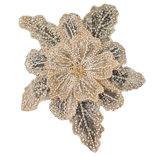 Auffällige Pailletten-Blumen-Applikation für Kleidung, Hut, Nähen, Schals, Hochzeitskleider, Dekorationen, Zubehör Auffällige Pailletten-Blumen-Applikation für Kleidung, Hut, Nähen, Schals, Hochzeitskleider, Dekorationen, Zubehör von FROMCEO