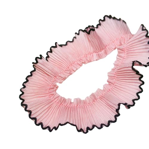 Elegante Chiffon-Spitzenborte mit Hahnentritt-Designs, plissiert, 3 cm, zum Nähen, Basteln, Projekt, Kleidungszubehör Elegante Chiffon-Spitzenborte mit Hahnentritt-Designs, plissiert, 3 cm, zum Nähen, Basteln, Projekt, Kleidungszubehör von FROMCEO