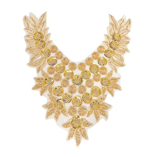 Hochzeitskleid-Applikation, Stickerei, Pailletten, Perlen, Aufnäher, Applikation für Abendkleid, Brautkleid, Hochzeitskleid Hochzeitskleid-Applikation, Stickerei, Pailletten, Perlen, Aufnäher, Applikation für Abendkleid, Brautkleid, Hochzeitskleid von FROMCEO