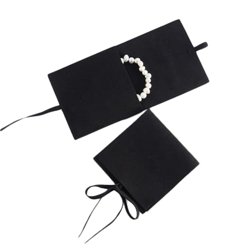 FROON 20 Stück Mikrofaserbeutel, kleine Schmuck-Geschenkbeutel, Mikrofaser-Schmuckbeutel, Schmuckverpackungsbeutel mit Schnur für Armband, Halskette von FROON