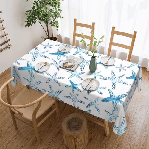 FROON Elegante rechteckige Tischdecke mit niedlichem Seestern aus Spitze – perfekt zum Schutz und Dekorieren Ihres Esstisches von FROON