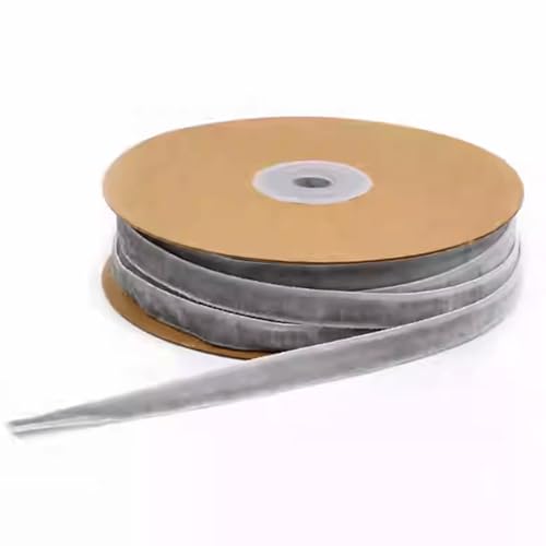 FROON Geschenkverpackung 10 Meter/Rolle Weihnachtsdekorationsband, 10 mm einfarbiges, einseitiges Samtband zum Verpacken von Geschenken, zum Basteln von Hochzeitssträußen von FROON