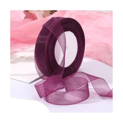 FROON Geschenkverpackung 45 Meter langes, fleckiges Wickelband, 20 mm dekoratives Weihnachtsband, Tüllband für Blumenstrauß, Geschenke, Basteln, Schleifen, Partydekoration von FROON