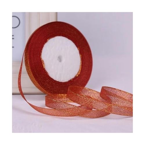 FROON Geschenkverpackung 6 mm großes, fleckiges Wickelband, 22 Meter/Rolle, dekorative Weihnachtsbänder für Kuchen, Backen, Lesezeichen, geflochtenes Haarschmuckband von FROON