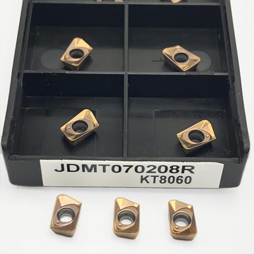 10 stücke JDMT070204 JDMT070208 Hartmetall Klingen Sind Verwendet for Edelstahl Und Stahl JDMT070208R(JDMT070208R KT8060) von FSLMEIL
