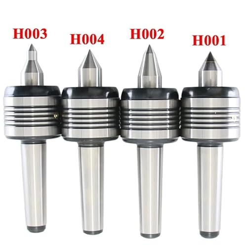 FSLMEIL 1 stück Morse Zubehör MT2 MT3 MT4 MT5 Morse CNC Drehmaschine Drehzentrum Standard Doppel Kegel Kopf Live Center for Morse Drehen Zentrum(MT3 (H001)) von FSLMEIL