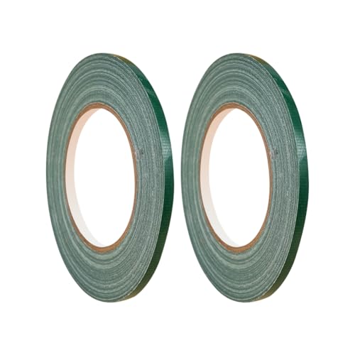 2 Rollen 6 mm dünnes Blumenverpackungsband für Blumenstrauß, dekorative Klebebänder, wasserdicht, Bastelband, Blumenstrauß, Stiel, Wickelband, grünes Blumenarrangement-Klebeband von FSSTUD