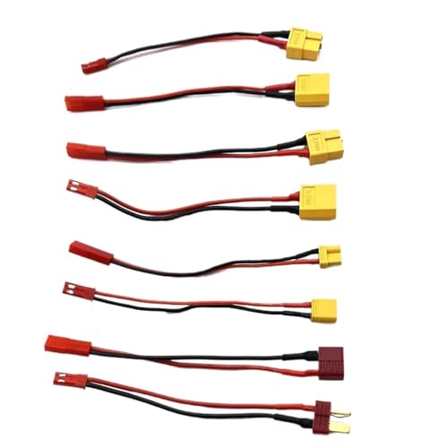 FTLYIYDV 1 stücke 1set XT30 XT60 T stecker Männlichen/Weiblichen Stecker zu stecker Ladegerät Adapter LiPo Batterie Modell Lade konverter Blei(1set) von FTLYIYDV