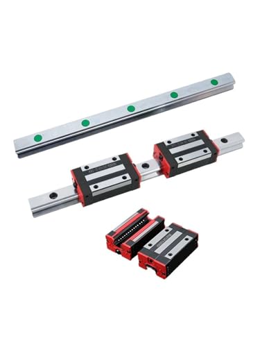 FTLYIYDV 2 STÜCKE HGR15 HGR20 Platz Linearführungsschiene + 4 STÜCKE HGH15CA HGH20CA / HGW15CC HGW20CC Gleitblockwagen for Routergravur(200mm) von FTLYIYDV