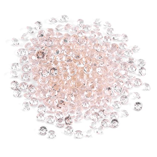 1000 Stück 4,5 mm bunte klare Acrylperlen Vasenfüller Hochzeit Party Dekor DIY Zubehör (weiß) von FTVOGUE