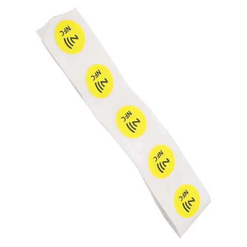 30 Stück NFC-Aufkleber, Wasserdichte NTAG215-NFC-Stick-Karte mit 504 Byte Speicher für Gute Kompatibilität (YELLOW) von FTVOGUE