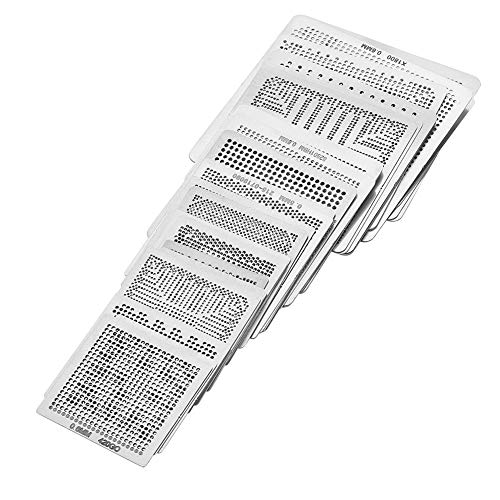 BGA-Schablonen, 33-teiliges IC-Chip-BGA-Reballing-Schablonenkit-Set, Hochpräzise Lötschablone für -CPU-Reparatur, Laborchemikalien von FTVOGUE