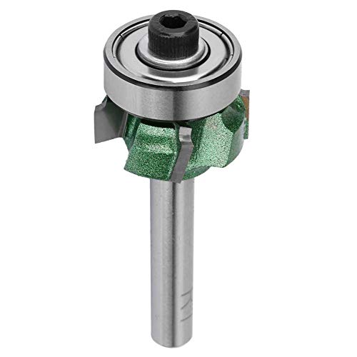 FTVOGUE Trimmer Router Bit R1 / R2 / R3 Holzfräser 4 Zähne Schnitt für Holzgraviermaschine (1/4 * R1) von FTVOGUE