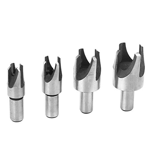 Tenon Drill Bit, Cutter -Bohrer -Bit -Set, 45# Kohlenstoffstahlholzbearbeitung Korkbohrer Bit Rundschreie Schaft, 4 Größen für Bankbohrer, Werkzeugsets von FTVOGUE