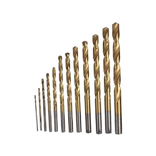 Twisted Drill Bits, 19pcs Bohrbit Set Hochgeschwindigkeitsstahl -Bohrbit für Gehärtete Metall, Edelstahl, Gusseisen, Holz, Bohrer von FTVOGUE