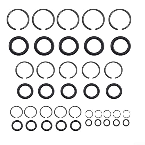 5 Sets pneumatischer Steckschlüssel-Halteringe, O-Ring, mehrere Größen (2,5 cm) von FUANA