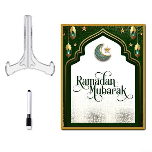 Traditioneller Ramadan-Kalender mit Mond und Stern, charmante Dekoration für Zuhause und Festivals (BT311) von FUANA