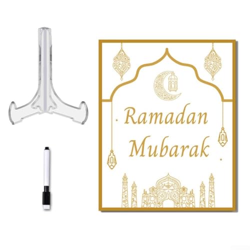 Traditioneller Ramadan-Kalender mit Mond und Stern, charmante Dekoration für Zuhause und Festivals (BT319) von FUANA