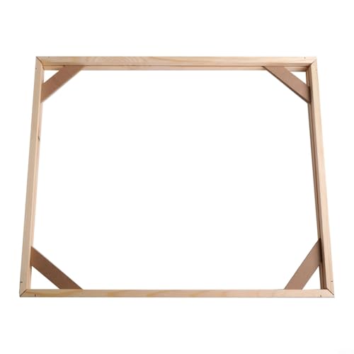 FUBESK DIY Holz-Bilderrahmen-Set, moderner Stil, flacher Bilderrahmen für Leinwand, Malerei, Posterdruck, Wanddekoration, Fotorahmen, Wandkunst-Streifen, erhältlich in mehreren Größen (40 x 50 cm) von FUBESK