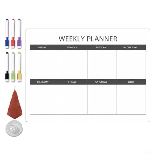 Praktische magnetische Nachrichtentafel, planen Sie Ihr Leben, einfache Lagerung, mit Leichtigkeit löschen (1) von FUBESK