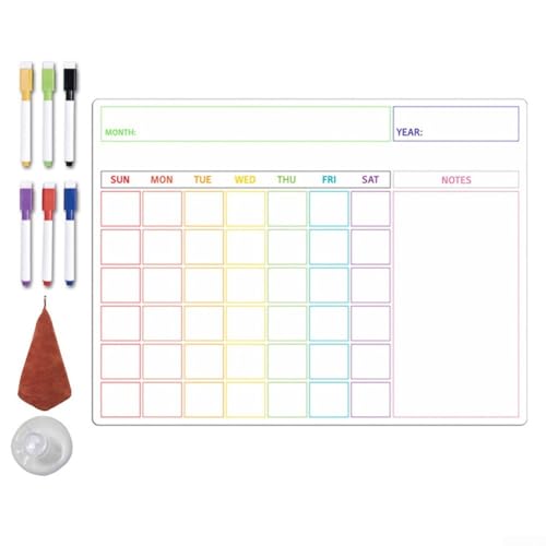 Praktische magnetische Nachrichtentafel, planen Sie Ihr Leben, einfache Lagerung, mit Leichtigkeit löschen (2) von FUBESK