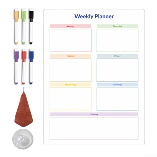 Praktische magnetische Nachrichtentafel, planen Sie Ihr Leben, einfache Lagerung, mit Leichtigkeit löschen (3) von FUBESK