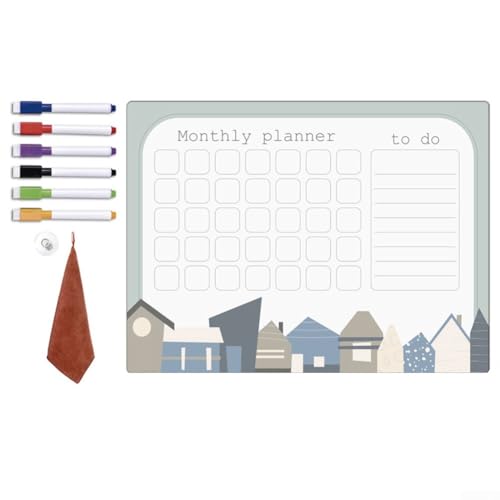 Praktische magnetische Nachrichtentafel, planen Sie Ihr Leben, einfache Lagerung, mit Leichtigkeit löschen (4) von FUBESK