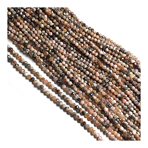 Heilkristall-Naturstein, facettierte runde Achate, kleine Perlen, lose Abstandsperlen for Schmuckherstellung, DIY-Halskette, Armband, Zubehör, 2–3 mm PINGJIUYIN(1 UK,2mm) von FUFIZU